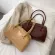 Solid Cr Women Handbags Lady Pu Retro Underarm Oulder Tote Bags For Outdoor Ng Traveg Ornaments