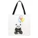 Oulder Bag Women Cartoon Panda Printing Tote Bag Foldable NG BAG EBRIC CA TOTE REUSABLE BEACH BAG HAND BAG