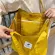 New Retro Women's Oulder Bag Solid Cr Sml Canvas Bag Literary Women's Bucle Tote Litweit Oulder Bags