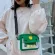 New Cute Cartoon Chicen Canvas Oulder Bags for Women Mini Crossbody Bag Transparent Window Mobile Phone Bag Lady's Square Bag