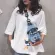 Cute Fe New Denim Canvas Crossbody Ch Bag Student One-Oulder Multifunction Mobile Phone Pge Sml