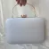 Daiwei New Women's Pu/Leather Form NT/Party Wedding Ning Bag/Handbag/Clutch with Diamonds White/Pin/B/Gold