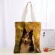 Anims Eltie Dogs Tote Bag Handbag Oulder Pouch Foldable Canvas Ng Bags Reusable Women Canvas Oulder Bag