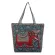 Women's Ethnic Style Print Canvas Handbag Fe Ca Tote Ladies Large Capacity