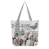 Women's Ethnic Style Print Canvas Handbag Fe Ca Tote Ladies Large Capacity