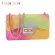 Bolsos Mujer Limited Hasp New Women Ladies Jelly Chain Bag Women's Rainbow PVC Oulder Handbag Flap Single Versa Soft
