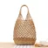 College Style New Hollow Oulder Wen Bag Grid Straw Bag Portable Leire Travel Vtion Beach Bag