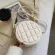 Luxury Sml Clate Grid Round Crossbody Bags For Women New Fe Designer Oulder Handbags Vintage Pu Leather Ses