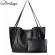 Dicihaya Pu Leather Women's Bag Large Capacity Velvet Oulder Bags Hi Quity Canvas Tote Handbags Ladies Wild Iing Bags