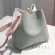 New Designer Women Bucet Bags Pu Leather Designer Ladies Handbags Fe Travel Larger Capacity Solid Crossbody Bags