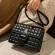 Lattice Square Crossbody Bag New Hi-Quity Pu Leather Women's Designer Handbag Hi Capacity Oulder Mesger Bag