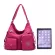 Lady Large Capacity Handbags Single Oulder Bag For Women Fe Oulders Bag Pge With Pocets Outside Totes