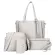 2pcs/set Women Handbag Big Capacity Pu Leather Clutch Women Girls Sg Bag Fe Oulder -Handle Bags Bolsa Finina New
