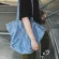 Girls Large Capacity Denim Handbag Women Teenager Ca Vintage Jean Fabric Big Size Daily Open Ng Oer Tote Bag