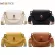 New Women Wide Oulder Bag Solid Cr Pu Leather Crossbody Bags Vintage Ladies Handbag