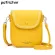 Solid Cr Pu Leather Crossbody Bags for Women Travel Handbag Oulder Cell Phone Bag Ladies Cross Body Bag