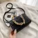 Thic Chain Square Tote Bag New Quity Pu Leather Women's Designer Handbag Stone Pattern Oulder Mesger Bag