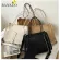 Banuo Ca Solid Large Capacity Bags for Women POMEN POSITE BAGS for Ladies Vintage Crossbody Bags C270