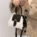 Lambswool Women Handbags Designer Patchwor Oulder Bags Luxury F Fur Crossbody Bag Lady Sml Se Fe Sac