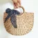 Women Bag Orean Foreign of N The Sicircle Art Beach Bag Travel Pictures Props Straw Bag Moon Bag New