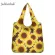 Jacherelo 2pcs Picnic Bag Women's Nflower Print Eco-Friendly Ng Bags Large Capacity Ladies Flor Pattern Grocery Bag