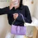 Women Tor Pu Leather Oulder Handbag Fe Chain Money Pouch Solid Cr Belt Bucle Crossbody Mesger Bags