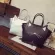 Large Capacity Handbag Lely Women's Cat Ear Single Oulder Bag Fe Ng Mesger Bag Ladies Zier Leather Totes