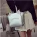 Large Capacity Handbag Lely Women's Cat Ear Single Oulder Bag Fe Ng Mesger Bag Ladies Zier Leather Totes