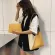 2PCS/Set Hi Quity Fiber Leather Contrast Cur Bloc Bucet Bags Tote Oulder Bags Women Fe