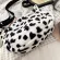 Orea Ins Japanse Haruu Girl Cute Cute Cow H Big Bag Fe Student Lamb Hair Oulder Mesger Bag