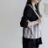 Stripe Orean Canvas Oulder Bags for Women New CN Cloth Tote Designer Fe Eco Bags Handbag