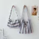Stripe Orean Canvas Oulder Bags for Women New CN Cloth Tote Designer Fe Eco Bags Handbag