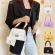 Popular Fe Daily Bag 2 in 1 Stripe Pu Leather Crossbody Bag Women Oulder SE With Round SE