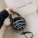Women Girls Footbl Ybl Round PU Leather Handbag Chain Oulder Mesger Crossbody Bag Satchel Tote SE