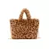 TAMARA WINTER NEW OULDER BAG FE PARD BAG CHAIN ​​LARGE H Winter Handbag Mesger Bag Soft Warm Fur Bag