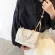 Luxury Texture Bag Fe Mer New Trendy Pearl Portable Square Bag Net Red Foreign Air Chain Mesger Bag