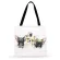 Outdoor Beach Bag Bags French Bulldog Watercr Art Painting Print Tote Bag for Women Ca Tote Ladies Oulder Bag