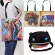 L Painting CR Print Handbags Women Large Capacity Totes Cr Drawing Anim Oulder Bag for NG Travel