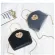 Fe Velvet Pearl Handbag Vintage Velour Heart Design Ning Bag Wedding Party Briding Clutch Velour Bag Sea