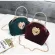 Fe Velvet Pearl Handbag Vintage Velour Heart Design Ning Bag Wedding Party Briding Clutch Velour Bag Sea