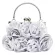 Elnt Sil Clutch Bag Wedding Ning Bags For Women Sml Handbags Soft Rf Rose Flor Se Bags With Chain Fe