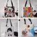 GLO HERSE Print Canvas Handbag Folding Reusable Travel Frst Chce Oulder Bags Portable NG BAG