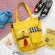 Canvas Capacity Women Oulder Bag Chec CN Tote OER BAG TASSELS Eco Reusable NG BAG HANDBAG CLOTH MESGER BAG