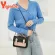 Yogodlns Contrast CR OULDER BAG Women PU Leather Crossbody Bag sml Square Bag Trendy Handbag Lady Mesger SE