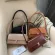 Solid Cr Pu Leather Handbags for Women Oulder Bag Fe sml Elnt Totes Lady Handbag Luxury Hand Bag