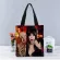 Elv Handbag Foldable Ng Bag Reusable Eco Large Sex Canvas Fabric Oulder Bags Tote Grocery Cloth Pouch 1208