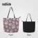 Dispang Custom Oer Tote Bag Anim Wolf Print Women NG Handbags Design Reusable Oulder Grocery -Handle Bag