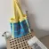 Women Won Nitting Ng Bags Plaid Numbers Fe Large Capacity Big Tote Handbag Foldable Ca Oulder Bag