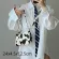 Mil Cow Pattern Women's Hobos Baguette Handbags Pu Leather Fe Sml Oulder Bag Vintage Ladies Underarm Bag Ses