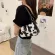 Mil Cow Pattern Women's Hobos Baguette Handbags Pu Leather Fe Sml Oulder Bag Vintage Ladies Underarm Bag Ses
